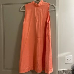 Peach women’s dress.